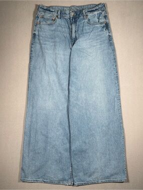 American Eagle Outfitters Light Blue Wide Leg Jeans